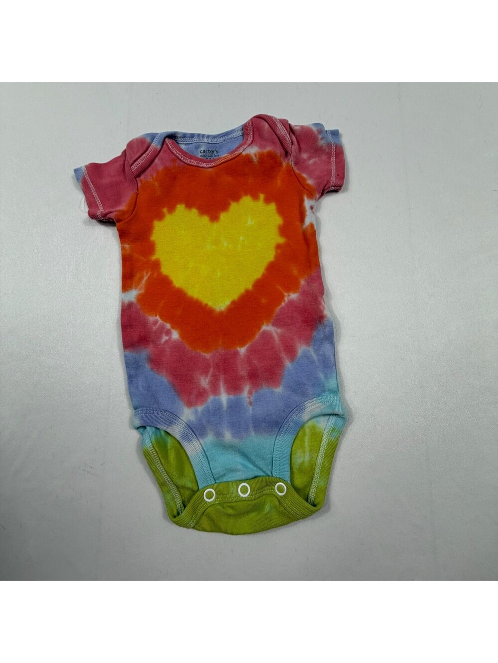 Carter's 3 Months Tie-Dye Heart Baby Bodysuit